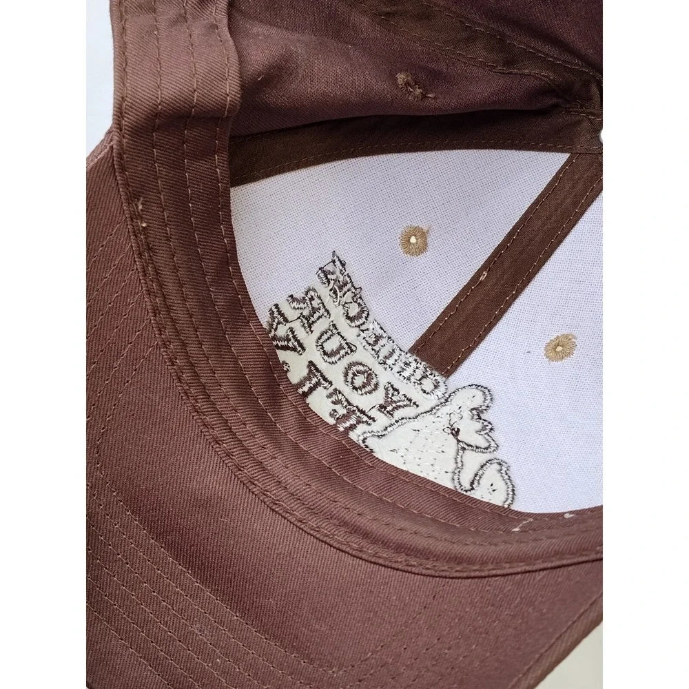 Check Your Fly Lure Cap Hat Paramount Outdoors Baseball Brown Adj VTG SEE 📸 - Picture 8 of 16